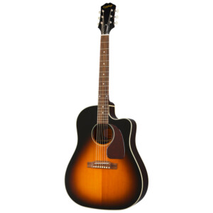 Guitarra Eléctrica Acústica Epiphone Igmtj45cavsnh1 J45 Ec All Solid Wood Fishman Aged Vintage Sunburst Gloss