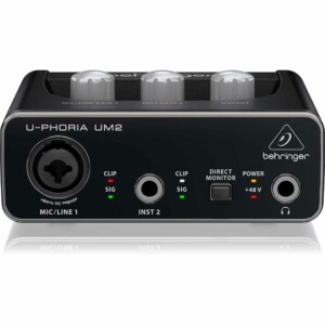 Interface de Audio USB U-Phoria 2 entradas